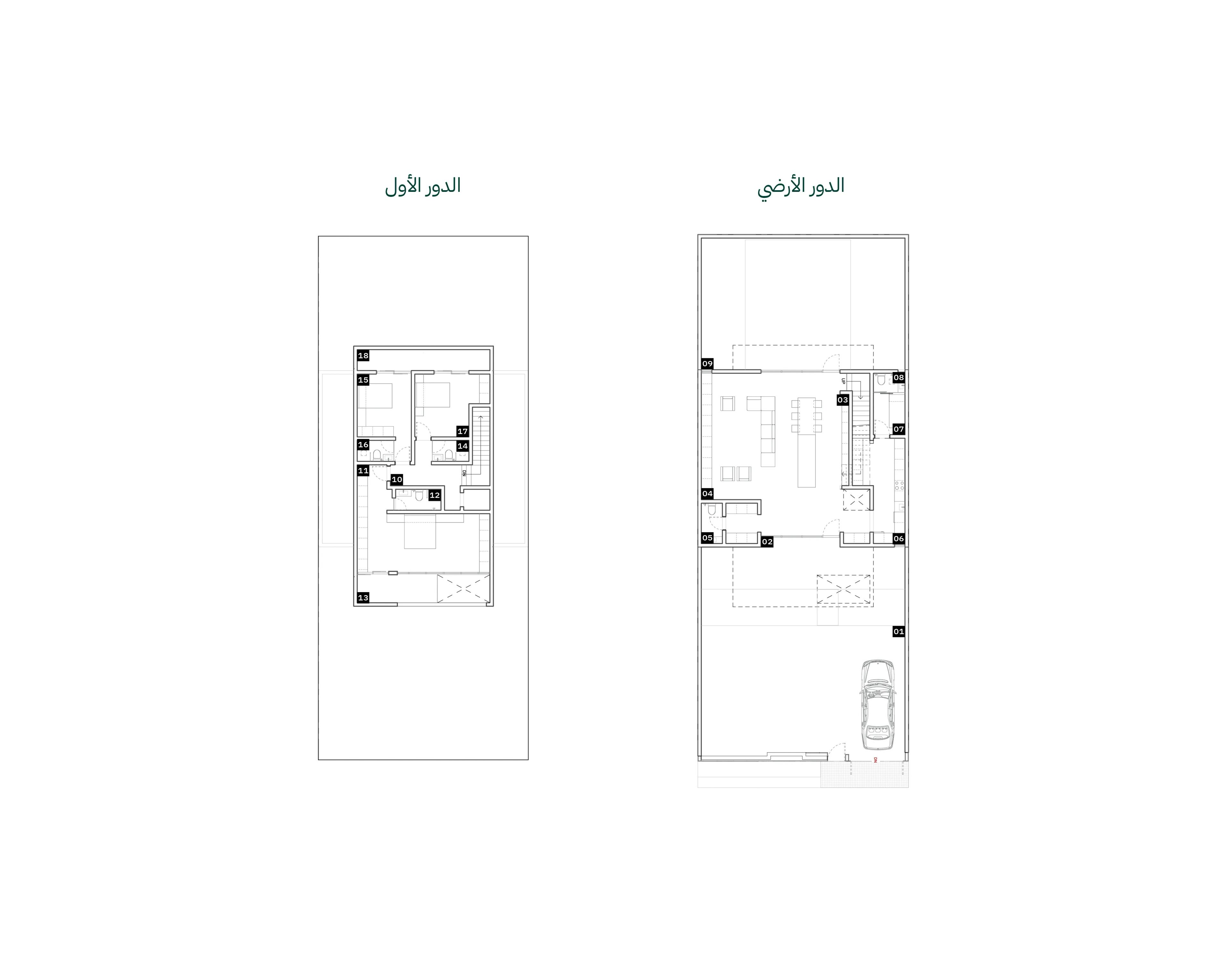 مخطط الطوابق لنموذج D