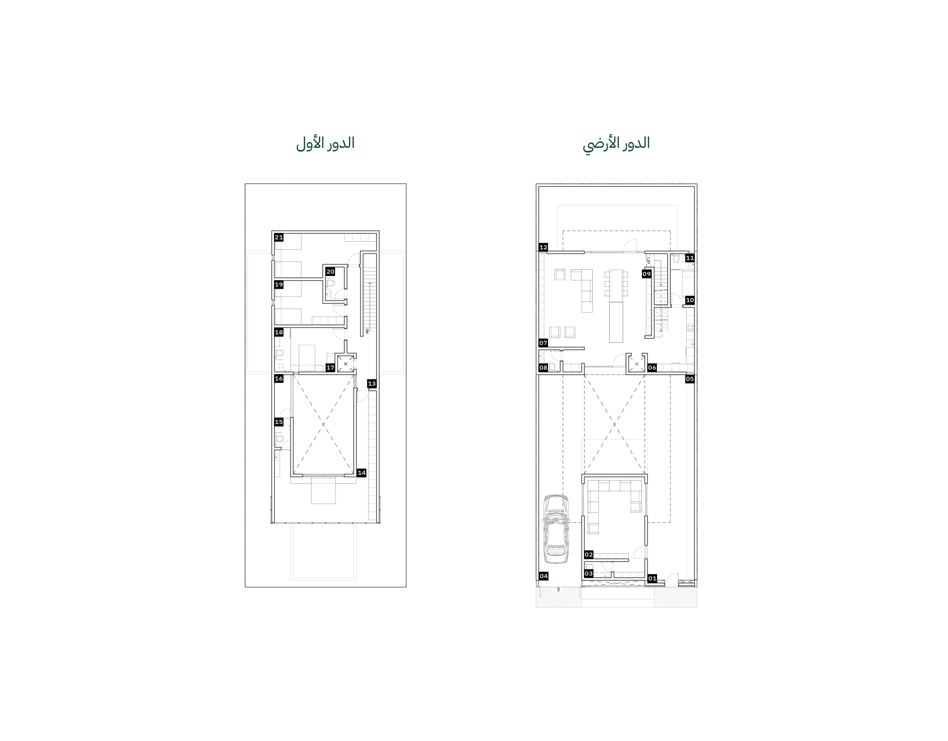 مخطط الطوابق لنموذج C